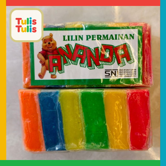 LILIN MAINAN EDUKASI ANAK WARNA WARNI BESAR PLASTISIN BESAR