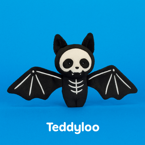 Skelebat Jim Jellycat Plush Halloween Rare Original Gift Soft Bat Skeleton Plush Skull Jellycat Kele