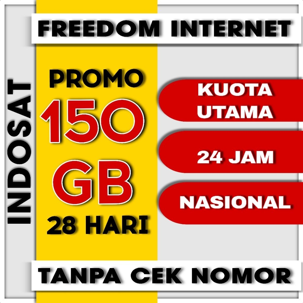SUPER PROMO KUOTA INDOSAT IM3 150 GB 27 HARI