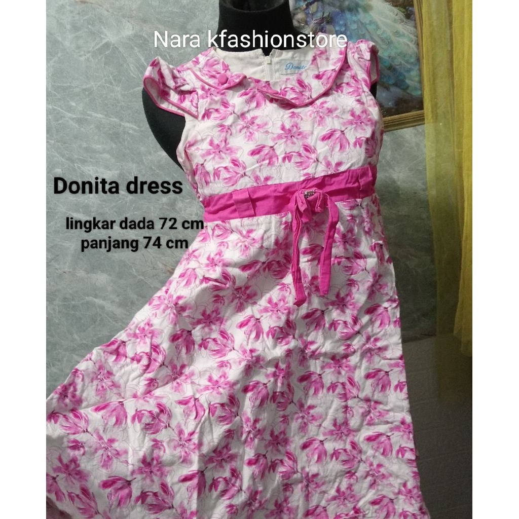 DRESS MOTIF DONITA ANAK|DRESS MURAH |DRESS ANAK PEREMPUAN|GAUN
