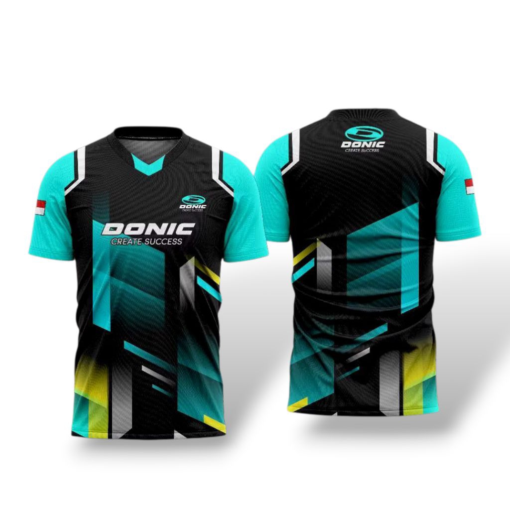 JERSEY TENIS MEJA TERBARU FREE CUSTOM NAMA/ JERSEY PINGPONG DONIC FREE CUSTOM