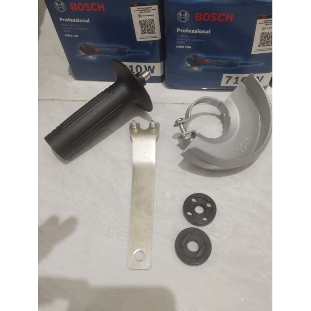 sepaket pengaman,penjepit,kunci gerinda bosch gws 700 original