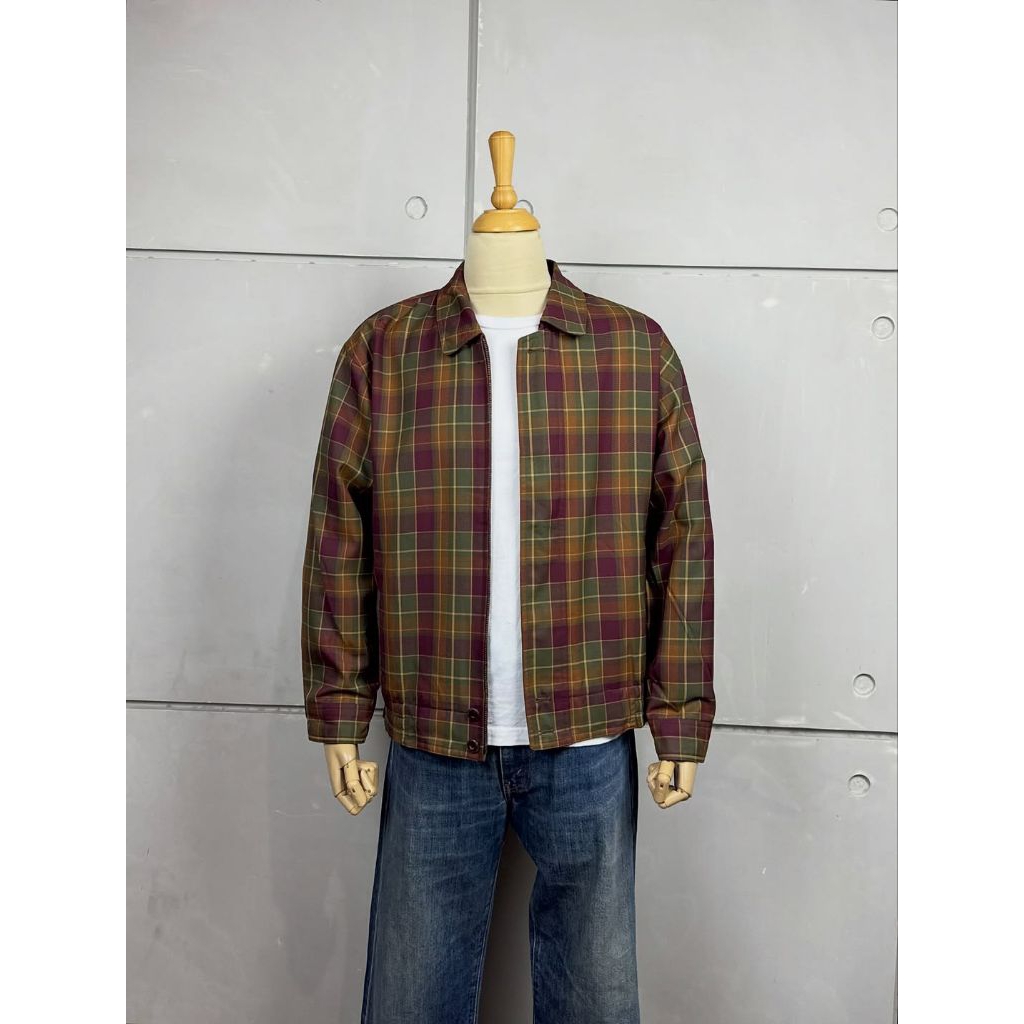 sergio tacchini tartan work jacket #JLJK62
