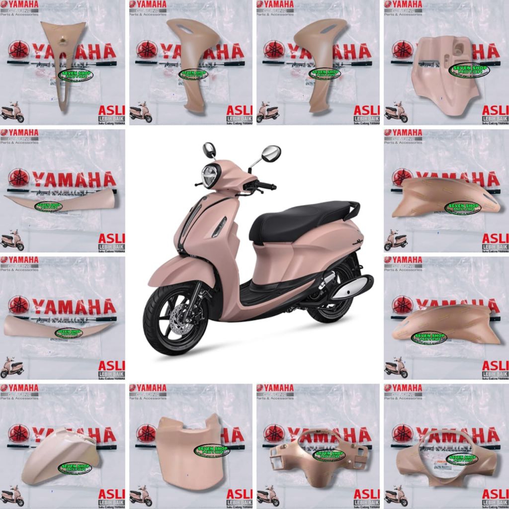 COVER BODY HALUS YAMAHA GRAND FILANO 125 PINK (BJM) ORIGINAL YAMAHA YGP
