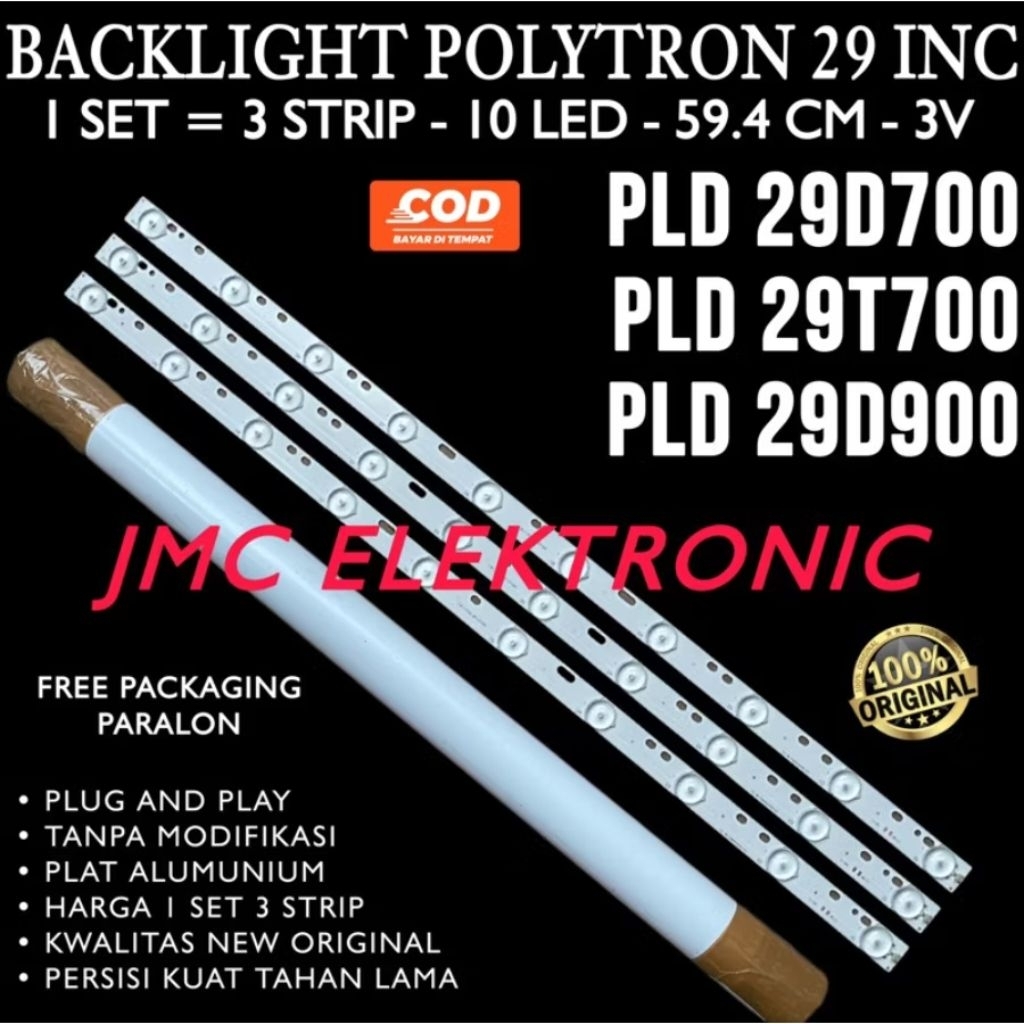 BACKLIGHT TV LED POLYTRON 29 INCH PLD29D700 PLD29T700 PLD29D900 29D700 29T700 29D900 10K Original