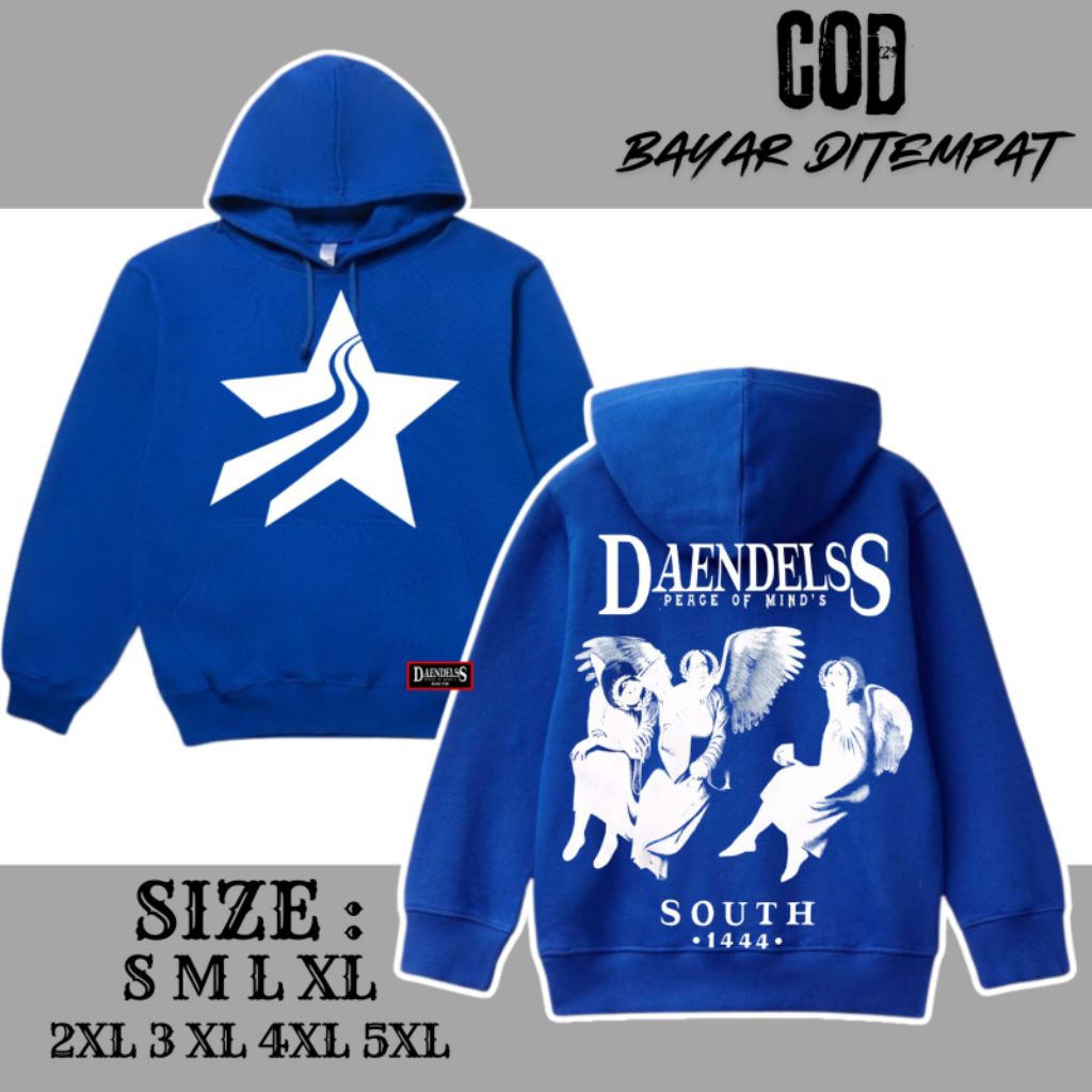 Hodie Daendels Peace of mind's  terbaik Cotton fleece. Lembut Nyaman | Premium | Hoodie Unisex