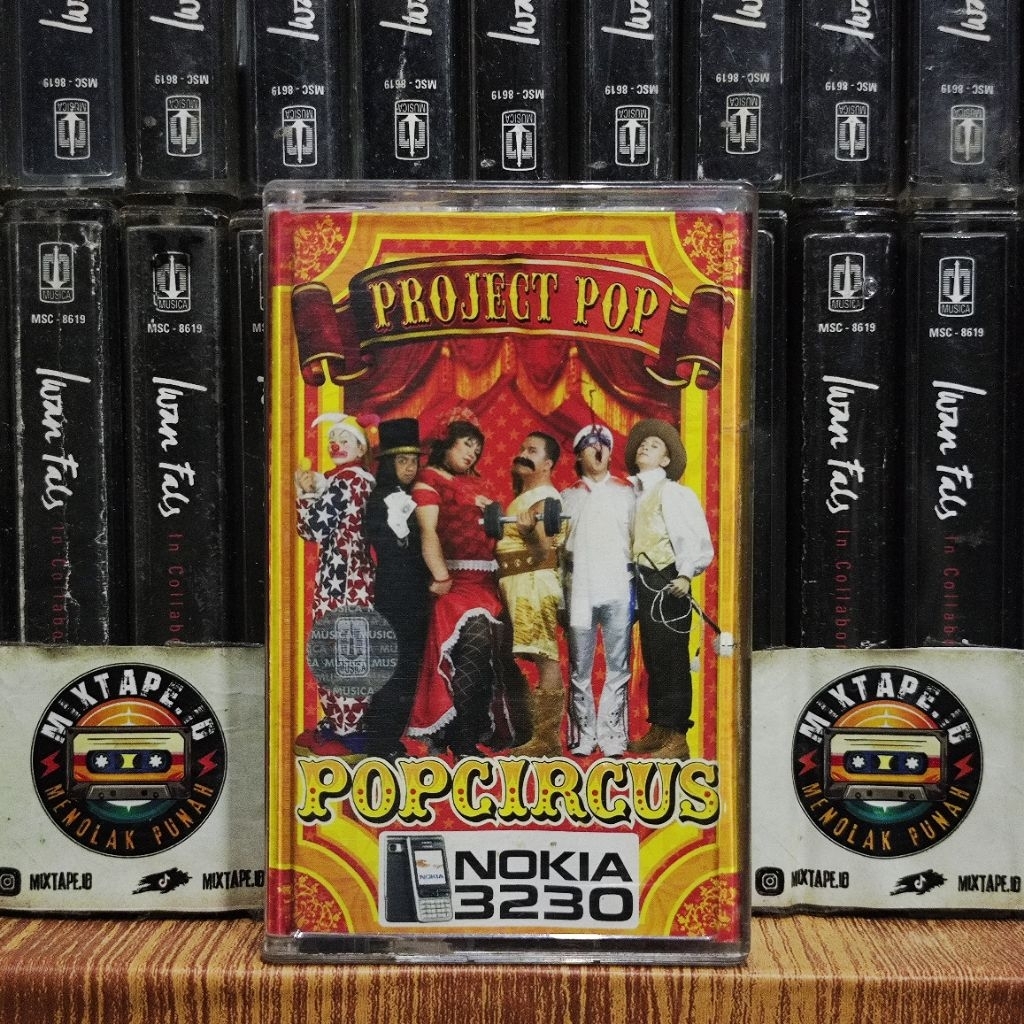 Kaset - Project Pop - Circus - Kaset Pita - Radio Tape - Radio - Pemutar Kaset - Retro - Classic - C