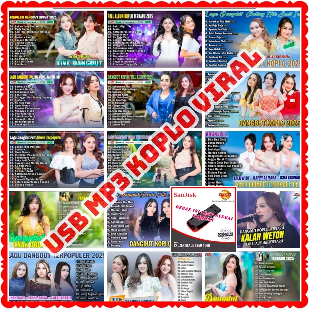 ASLI ORIG USB MP3 MP4-MP4 MP3-FLASH DISK ISI LAGU MP3 MOBIL 2025 KOPLO-FLASH DISK ISI LAGU MP4 MOBIL