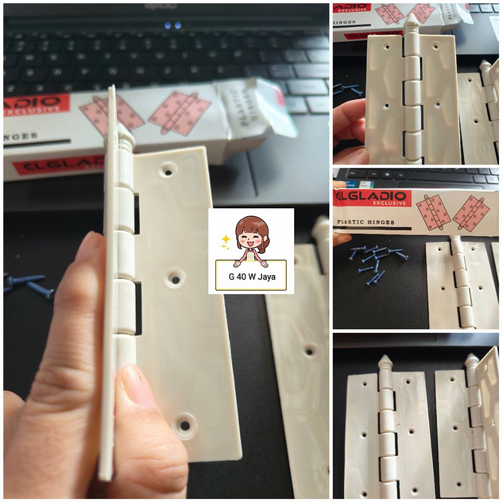 Engsel Plastik / Engsel Kamar Mandi / Engsel