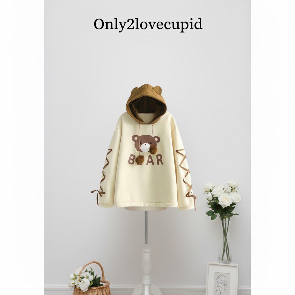 Jaket Hoodie Oversize Lucu