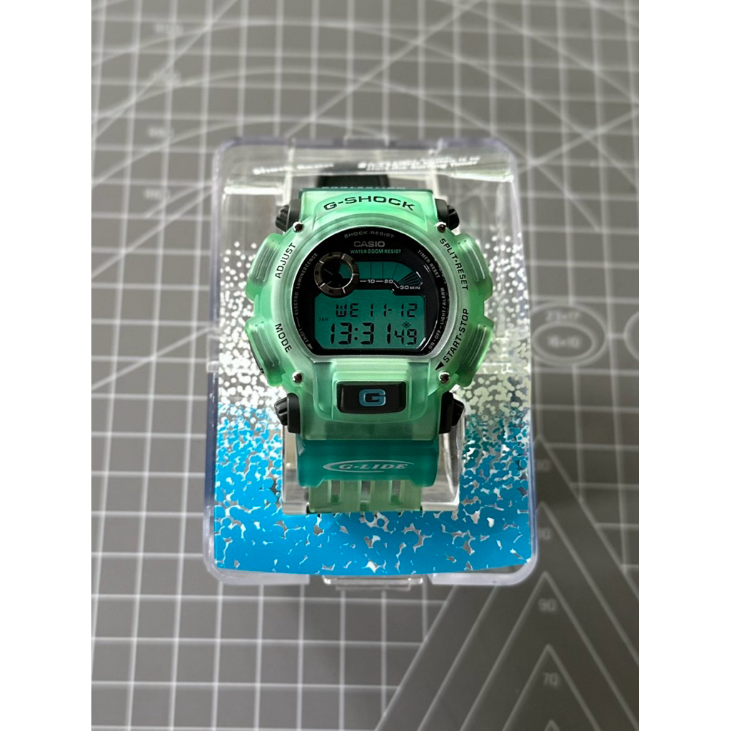 Original G-Shock G-Lide DW-9000 JDM Green Jelly
