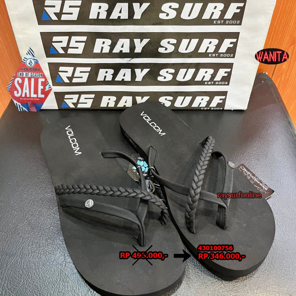 RAYSURF VOLCOM SALE SANDAL WANITA 430100756 ORIGINAL