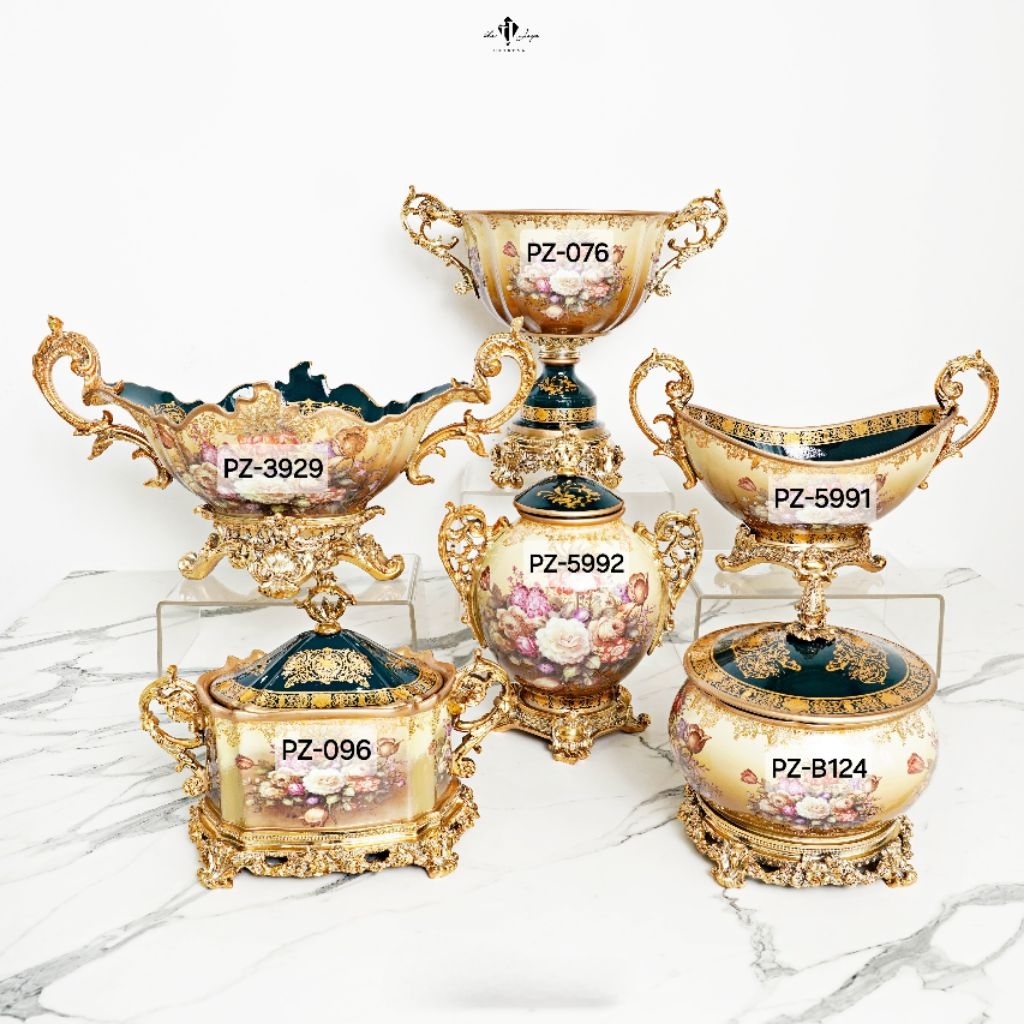 PAJANGAN ANTIK ITALY WARNA HIJAU