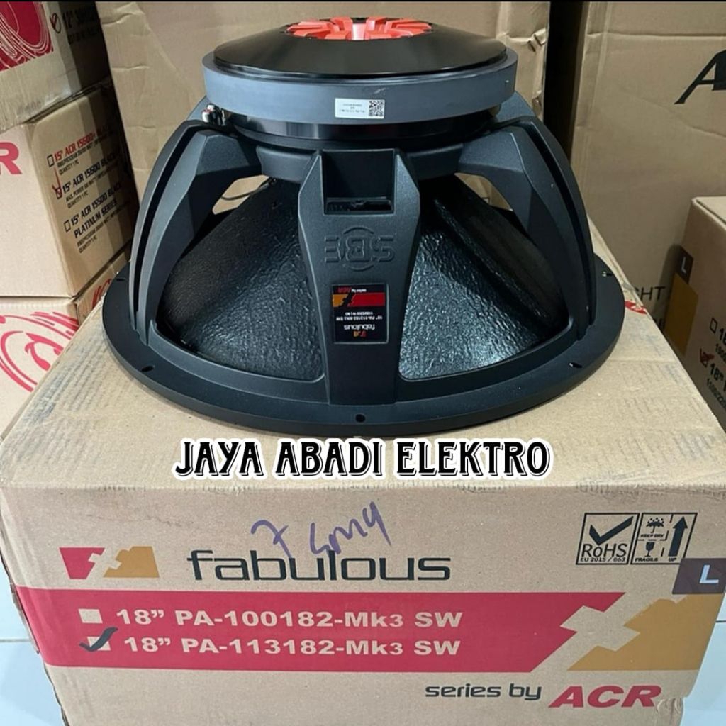 Speaker ACR Fabulous 18 inch PA 113182 MK3 SW