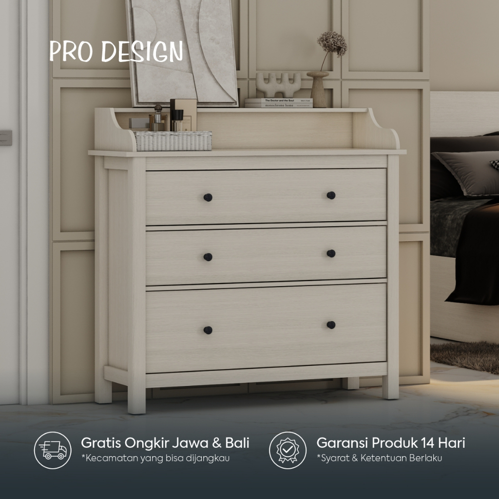 Pro Design Liverpool CH3 Lemari Laci / Bufet / Kabinet