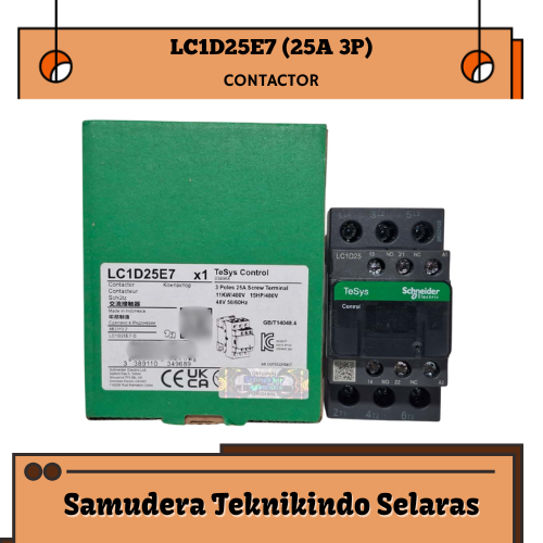 SCHNEIDER LC1D25E7 (25A 3P) CONTACTOR