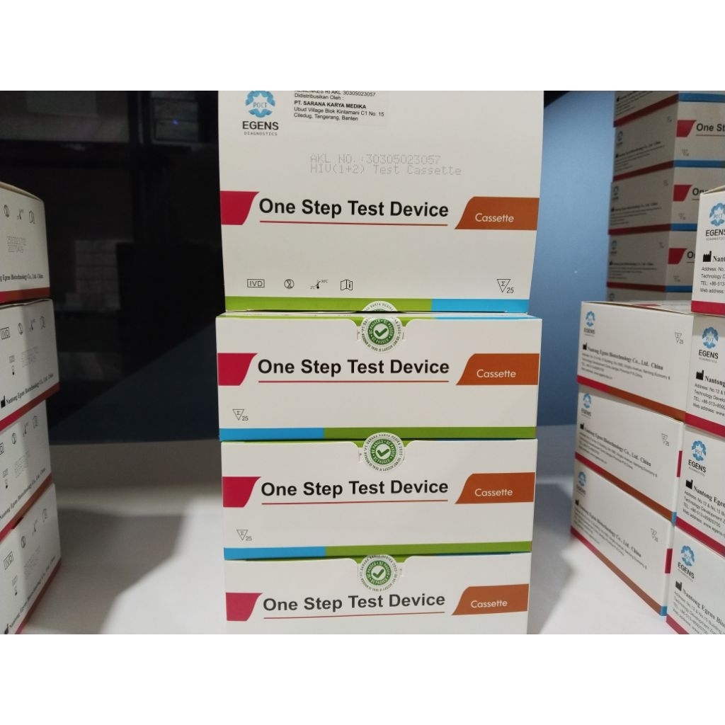 HIV 1+2  test Cassette merk Egens