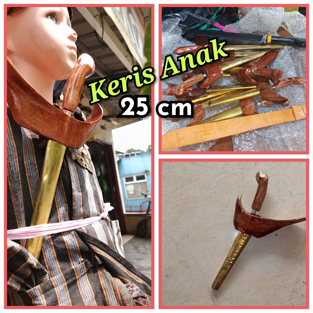 Keris Anak Adat Jawa Ukuran 25 cm