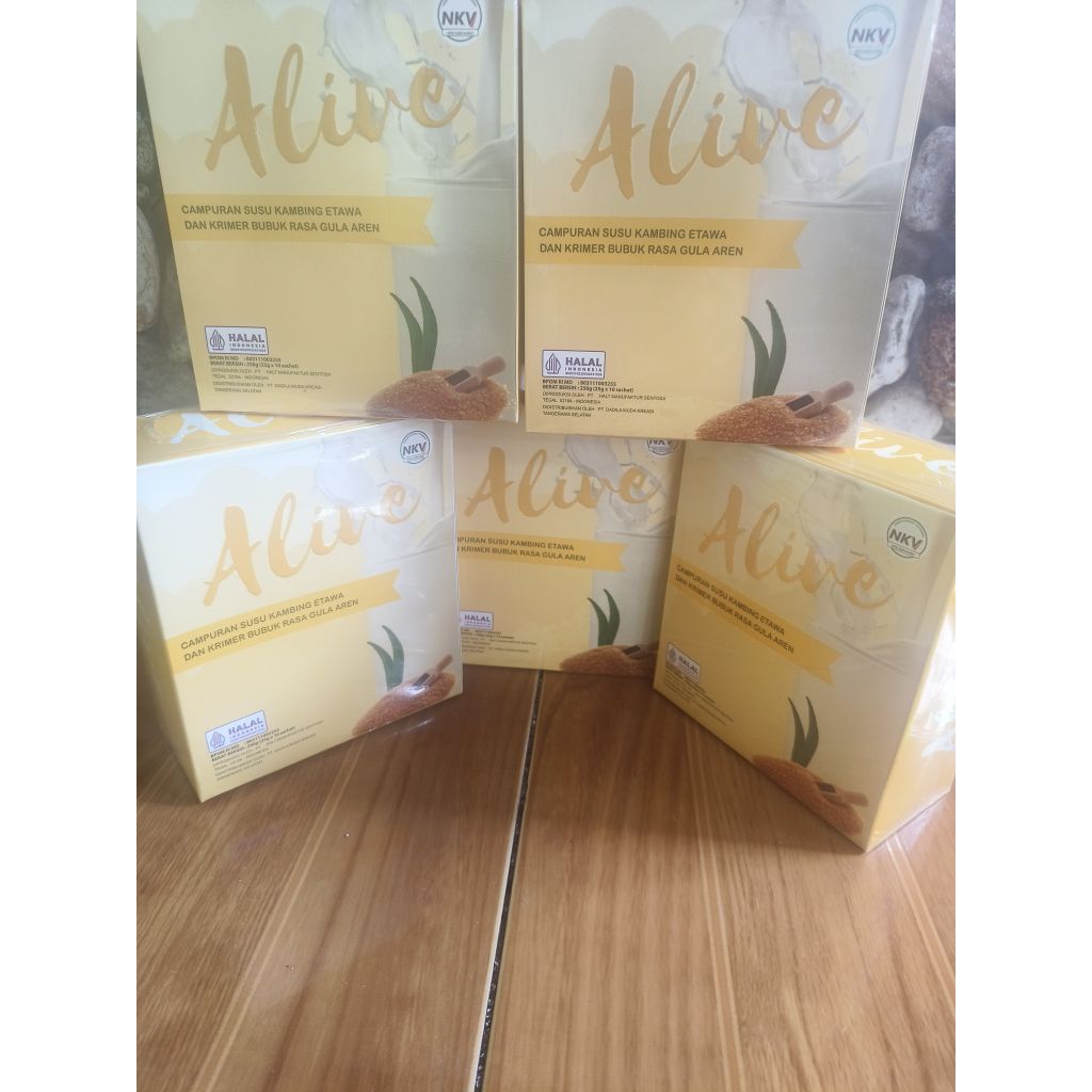 SUSU KAMBING ETAWA gula aren ALIVE,, 1box@10schaset