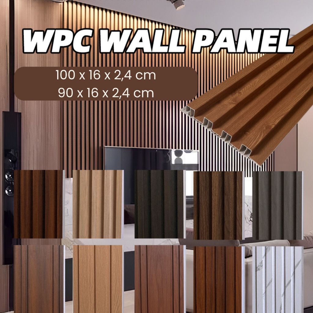 WOOD PANEL WPC KISI KISI KAYU WALL PANEL PVC MOTIF KAYU WALLPANEL PVC 3D/ WPC WALL PANEL/WPC