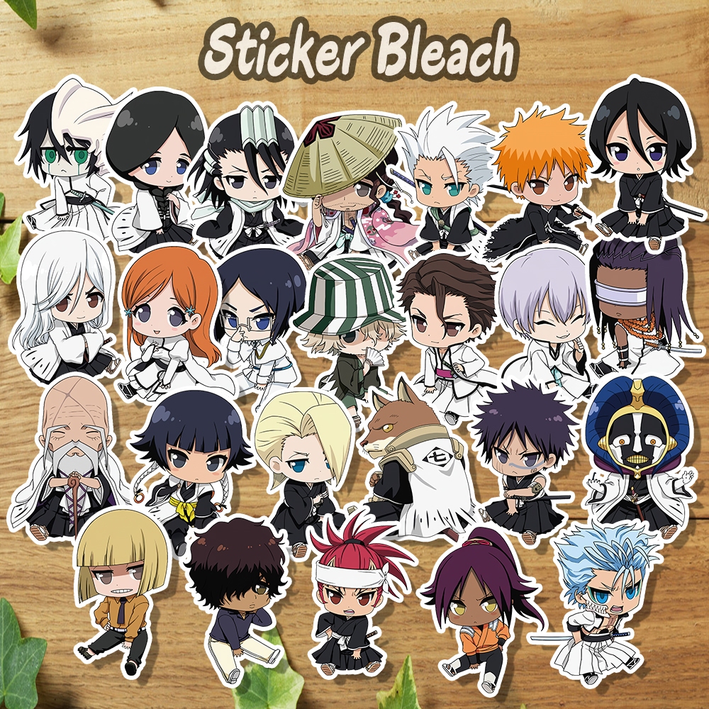 Stiker Anime Bleach Sticker Vinyl Ichigo Rukia / Sticker Set Bleach
