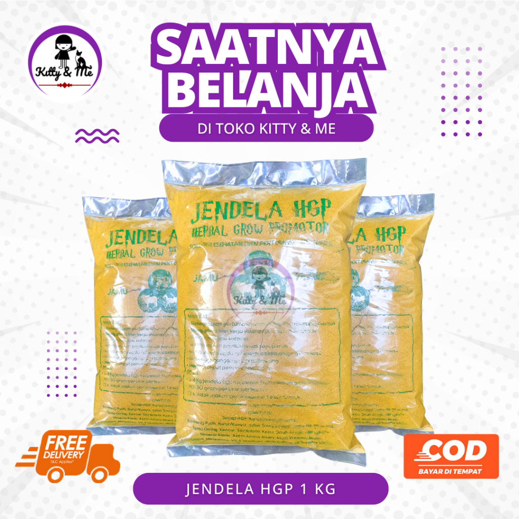 JENDELA HGP 1 KG JAMU SAPI PREMIUM - Jamu Ternak Untuk Meningkatkan Pertumbuhan Ternak