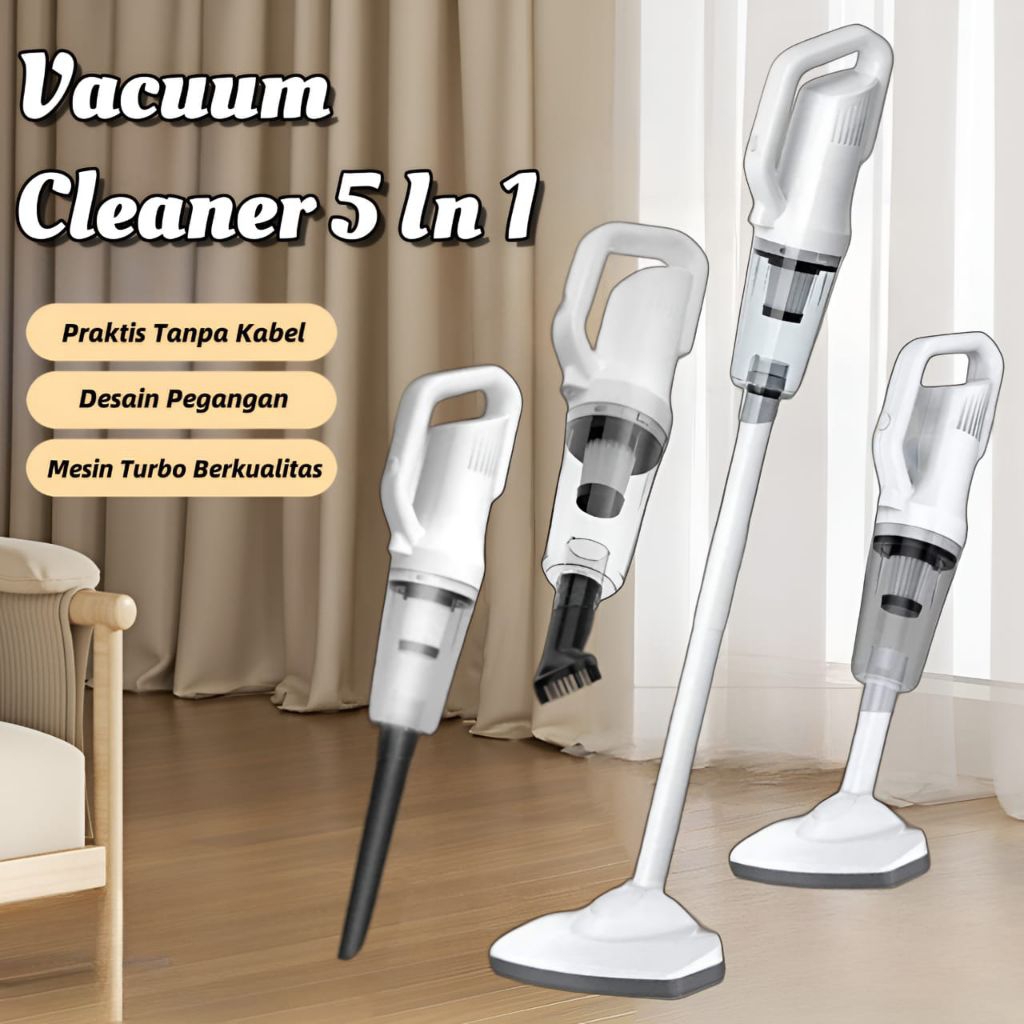 Vacuum Cleaner 5 In 1 / Penyedot Debu Rumah Dan Mobil / Vacuum Cleaner Handheld Wireless