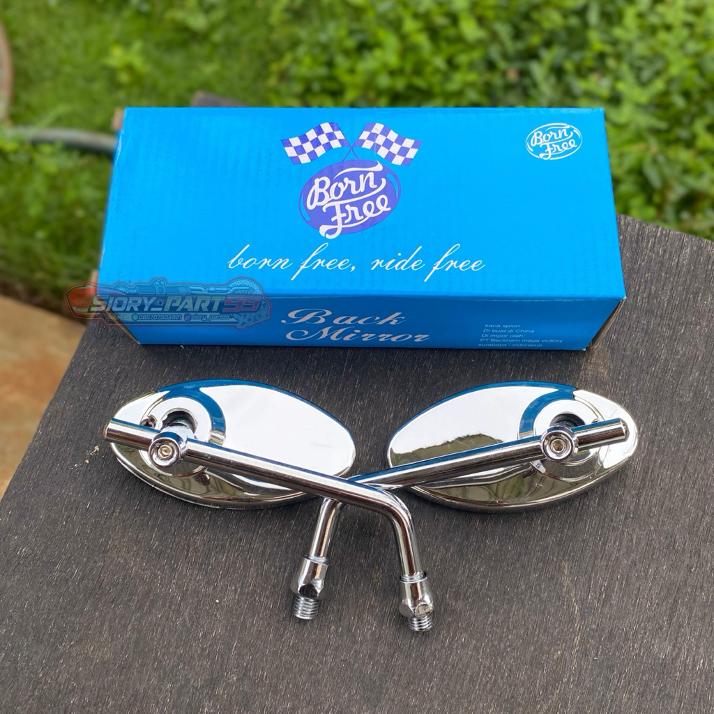 SPION OVAL KACA BIRU BRONFREE CB MEGAPRO GL MAX TIGER SPION COPY ORIGINAL