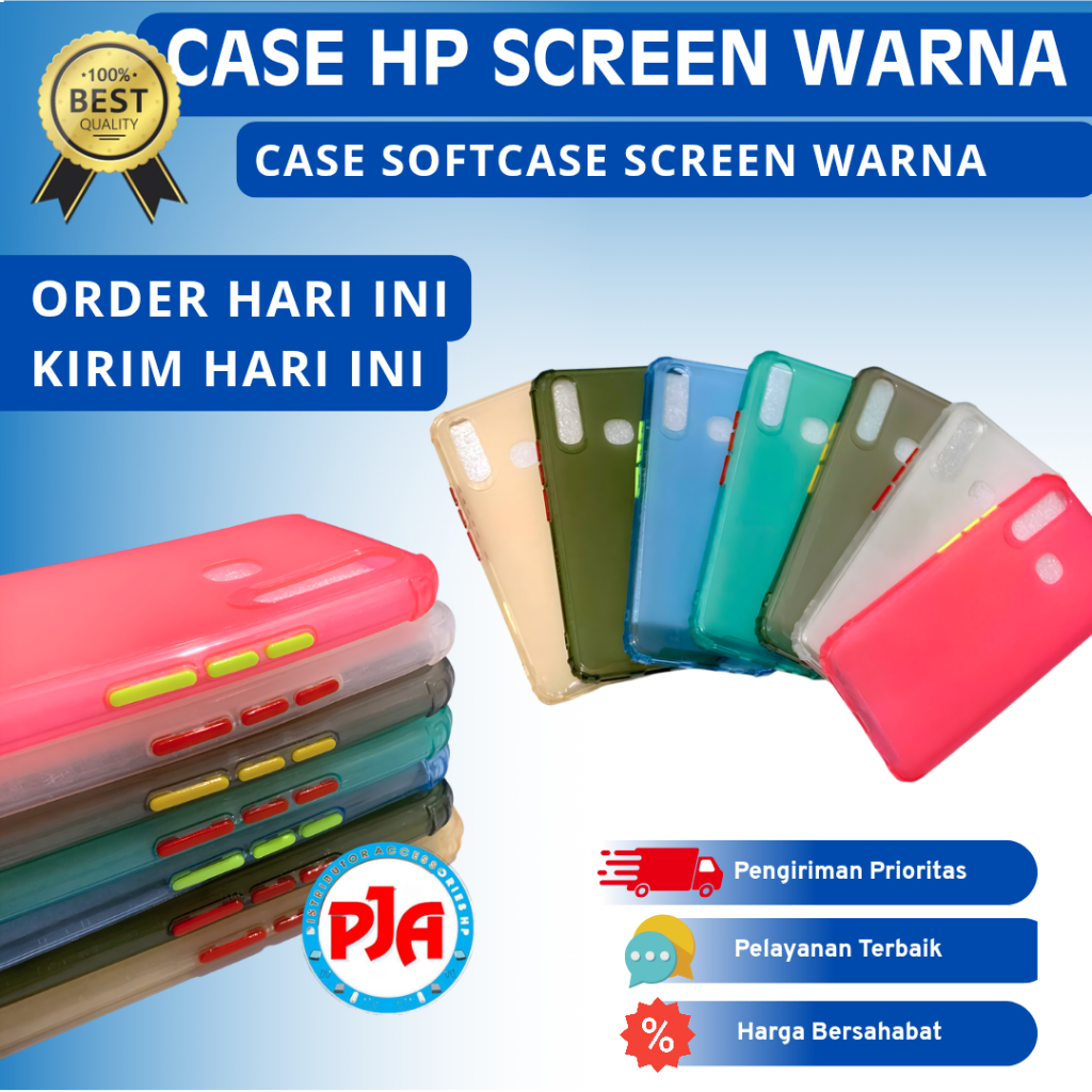 Case Softcase Casing Screen Warna Vivo Y19 V19 V17 Pro