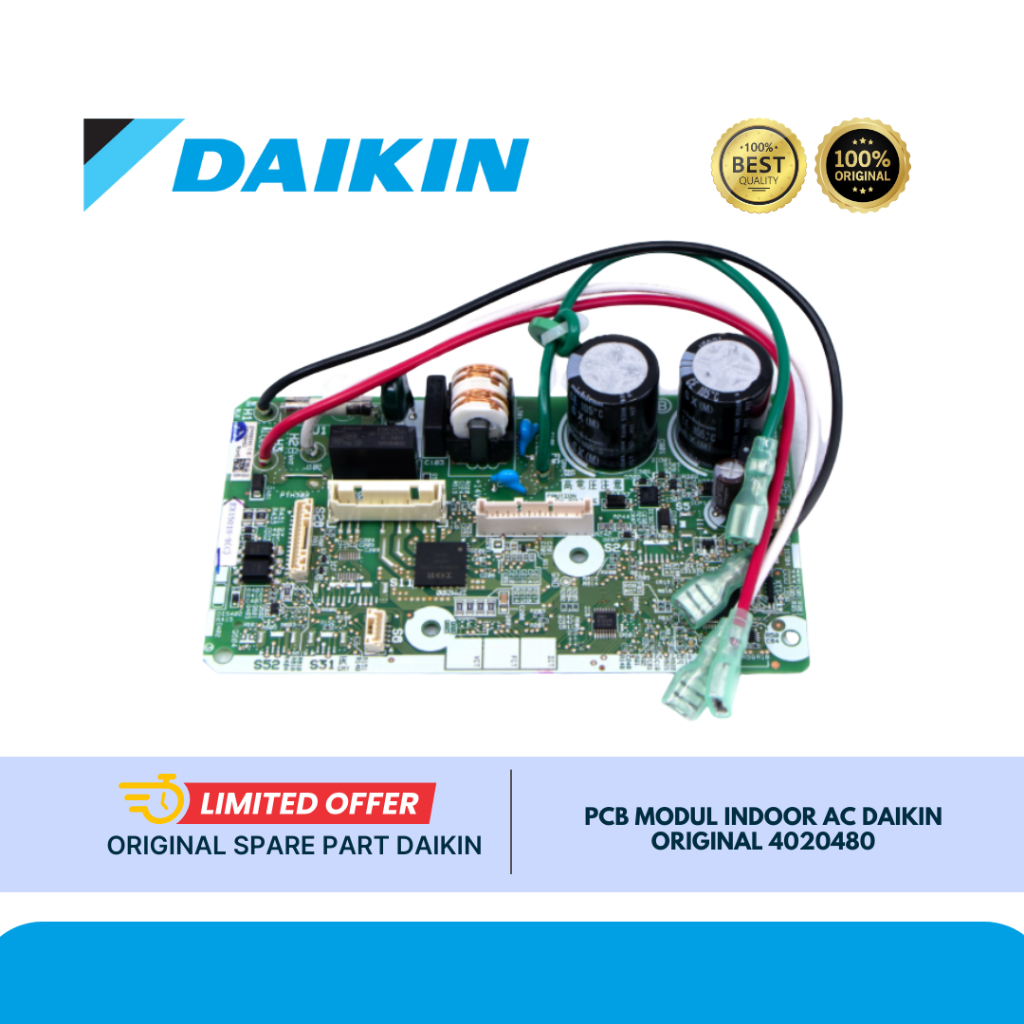 PCB MODUL INDOOR AC DAIKIN FTKQ15SVM4 ORIGINAL 4020480