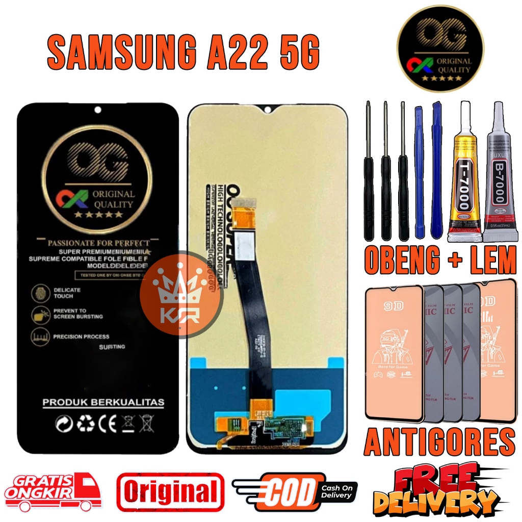 Lcd SAMSUNG A22 5G ORI Original OEM Quality Lcd Touchscreen Fullset