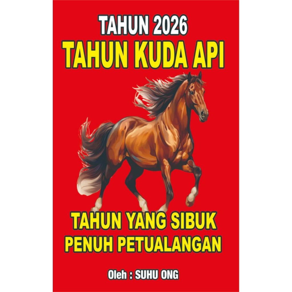 BUKU CAP JIE SHIO/BUKU RAMALAN TAHUN 2026/TAHUN KUDA API/SUHU ONG