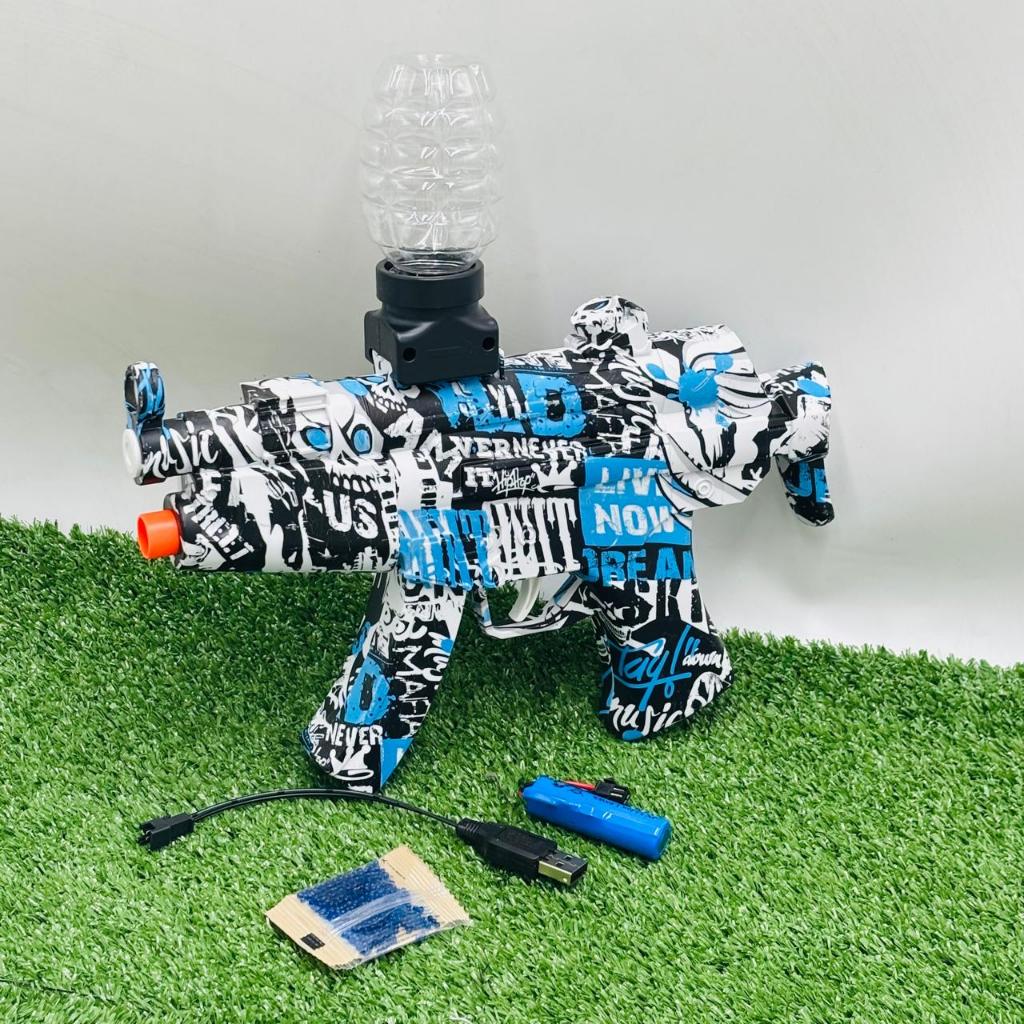MAINAN ANAK TEMBAKAN PISTOL JELLY WATER GUN BOMB MP5 GUN AUTOMACHINE