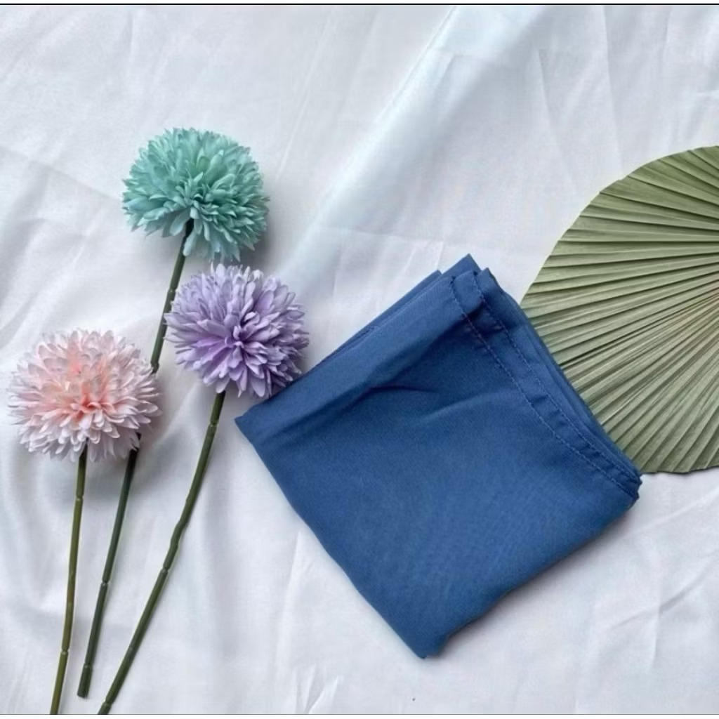 Hijab Segiempat Bella Square denim tua hijab denim tua bella warna denim tua hijab denim tua || BELL