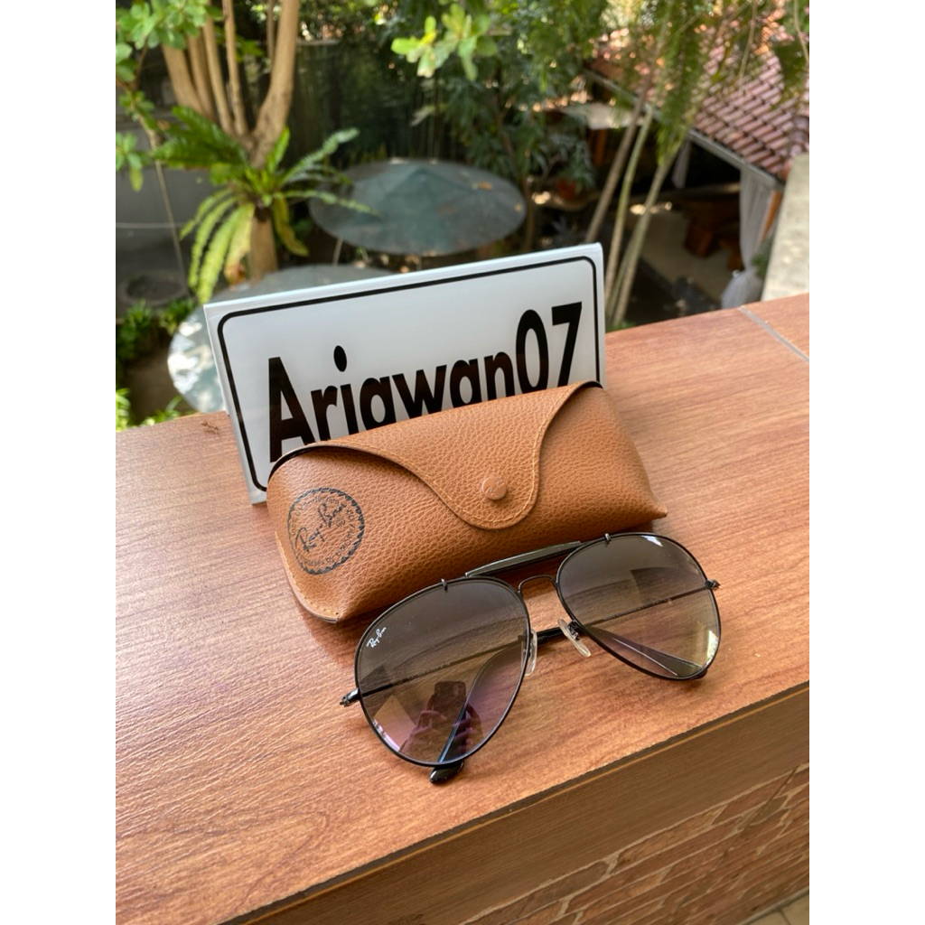 kacamata ray-ban rb 3029 aviators large metal II 002/32 sz 62 kaca gradient