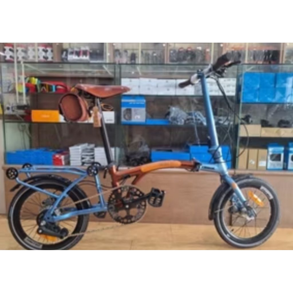 SEPEDA LIPAT FOLDING BIKE UNITED TRIFOLD 11 LEATHER EDITION NEW PROMO