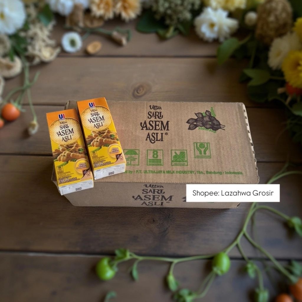 1 Karton/24 pcs Ultra Sari Asem Asli 250 ml Tamarind Drink