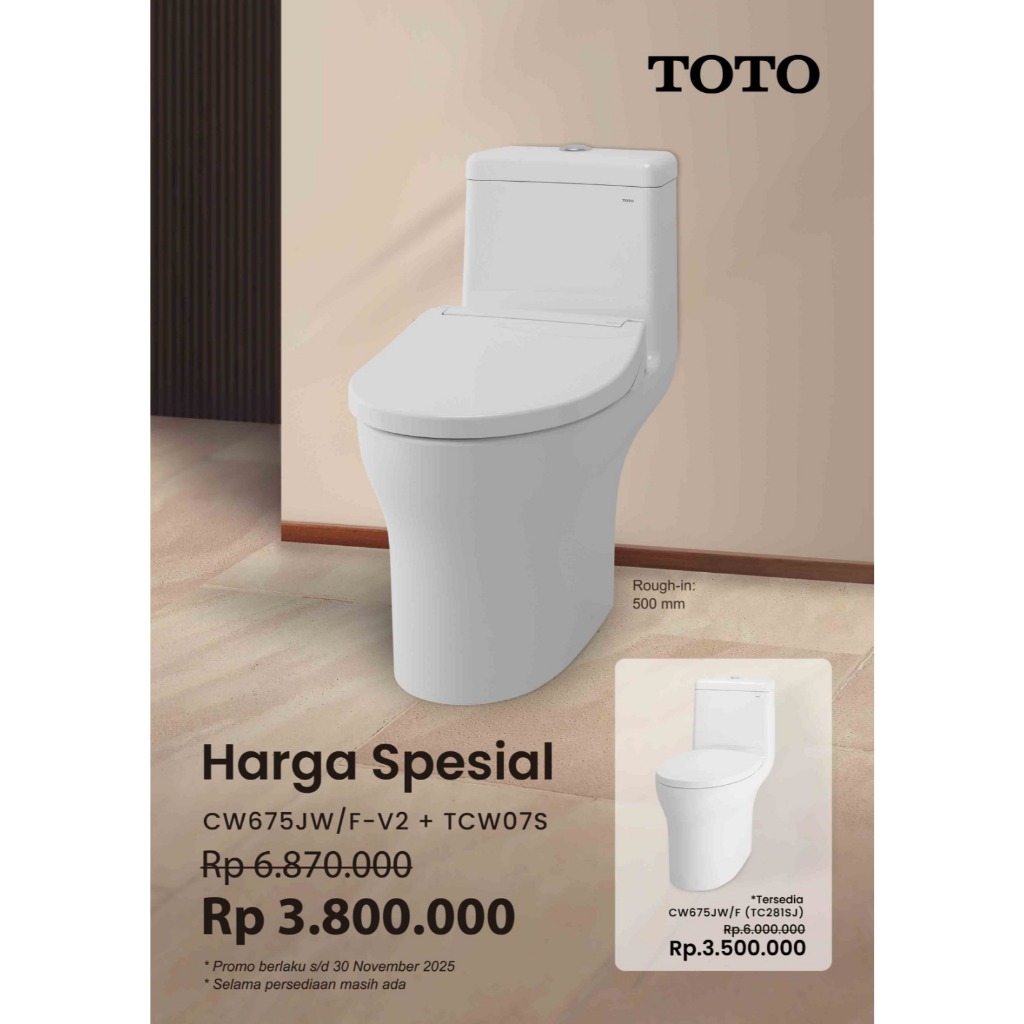 TOTO Closet Duduk CW 675 JW - WHITE
