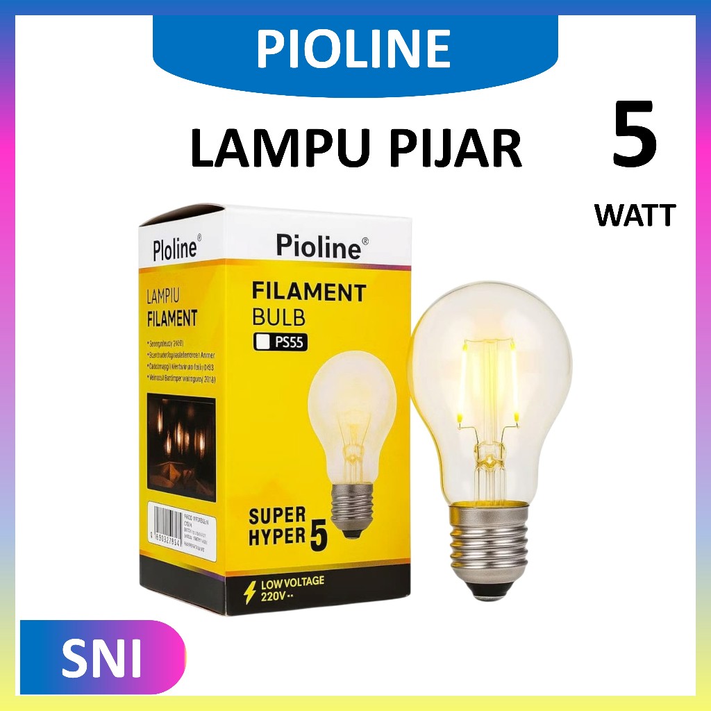 Lampu Pijar/fillament 5 Watt – Termurah, Hemat Energi, Terlaris Cocok untuk Penghangat Ayam