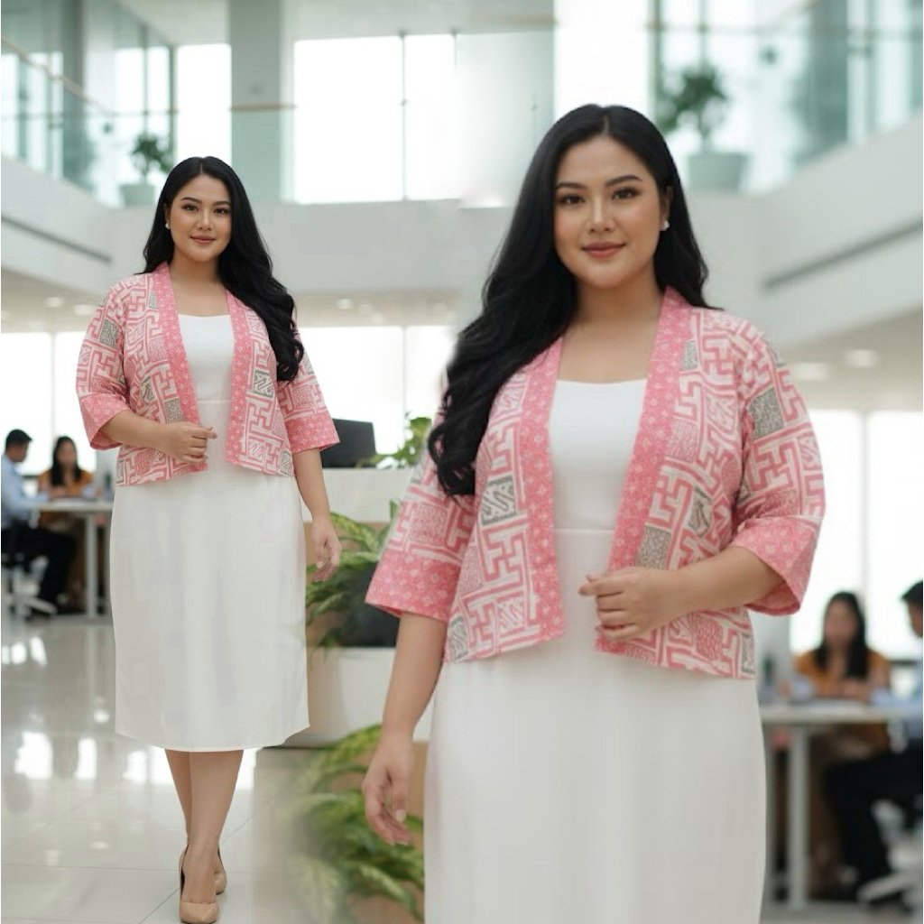 BLAZER BATIK Ld 120 Batik Jumbo Wanita Modern