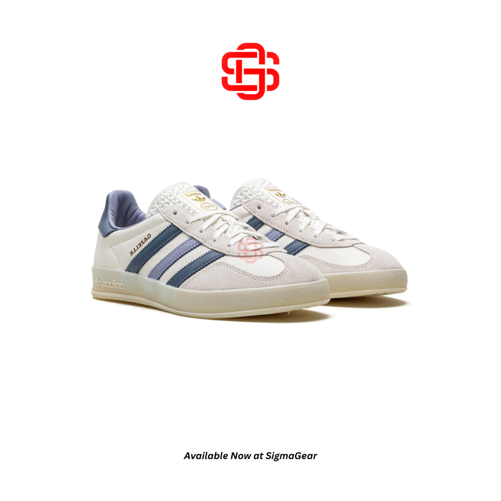 Sigma Gear - Sepatu Gazelle Sneakers PrelovedInk WhiteBlueNavy Aunthentic