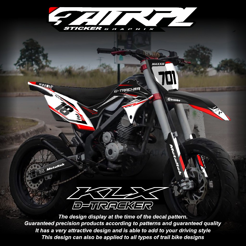 DECAL DTRACKER 150 stiker dekal klx dtracker full body custom decal klx dtracker hologram decal pela