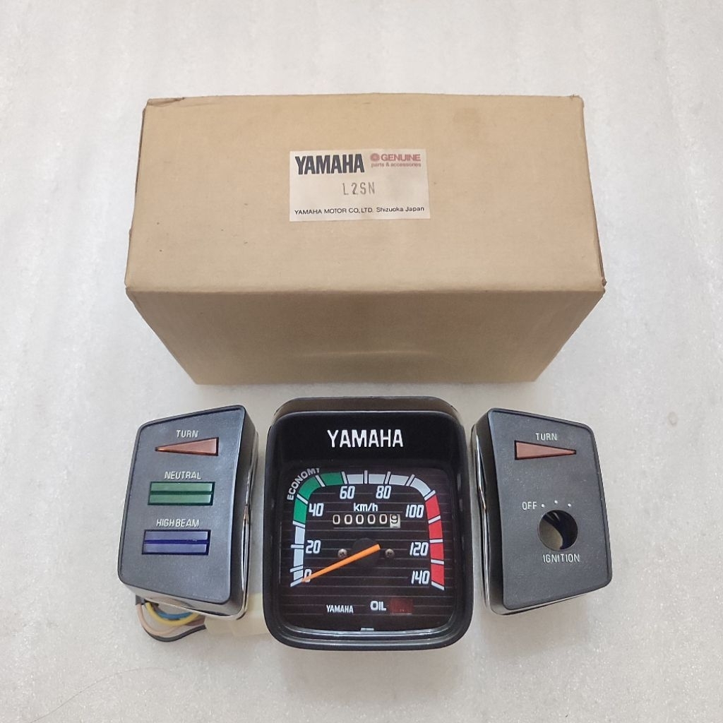 speedometer spidometer assy yamaha L2super L2 super L2S L2SN DT100 DT100X DTX YT115 nos