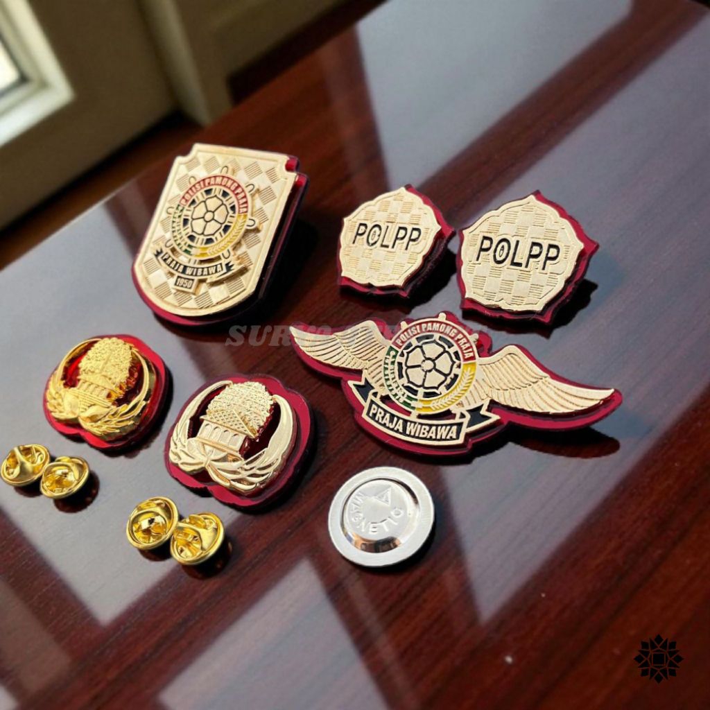 PIN SATPOL PP LENGKAP | ATRIBUT POL PP KEWENANGAN POL PP MONOGRAM POL PP PIN KORPRI PREMIUM TERBARU