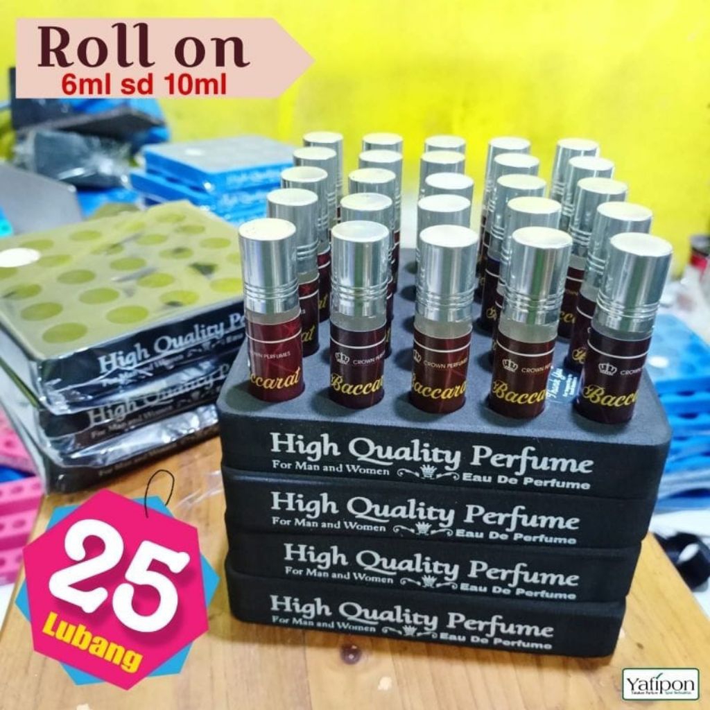 Display Tatakan Parfum Roll on 25 Lubang
