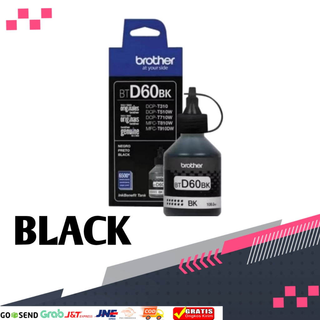 Tinta Printer Brother BTD60BK Hitam Untuk Seri DCP-T300