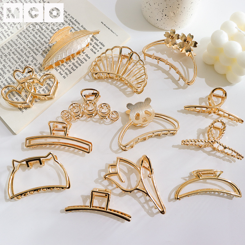 Jedai Jepit Rambut Besi Model Cakar Aksesoris Rambut Wanita Geometric Hairclaw MCO AR139