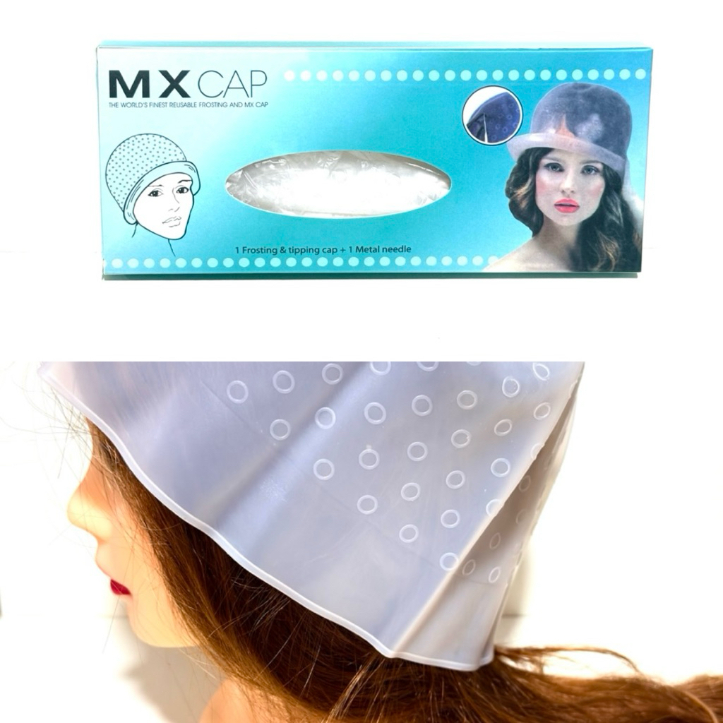 MX CAP Topi Semir silicone | Magic Cap | Topi Higlight Cat Rambut | Topi semir karet