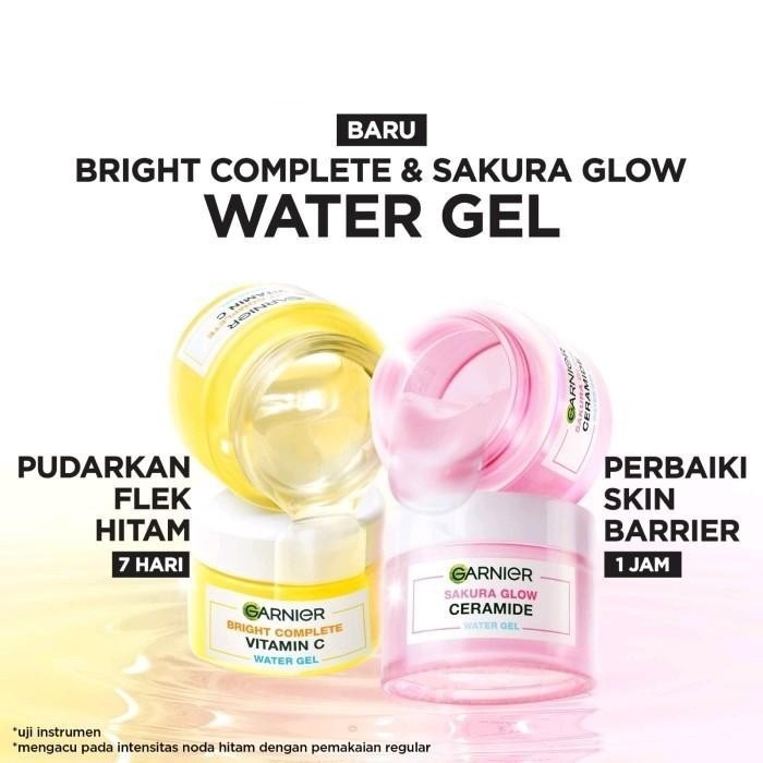 GARNIER Water Gel Moisturizer Tube 20ml & Jar 50ml || Garnier Bright Complete Vitamin C || Sakura Gl