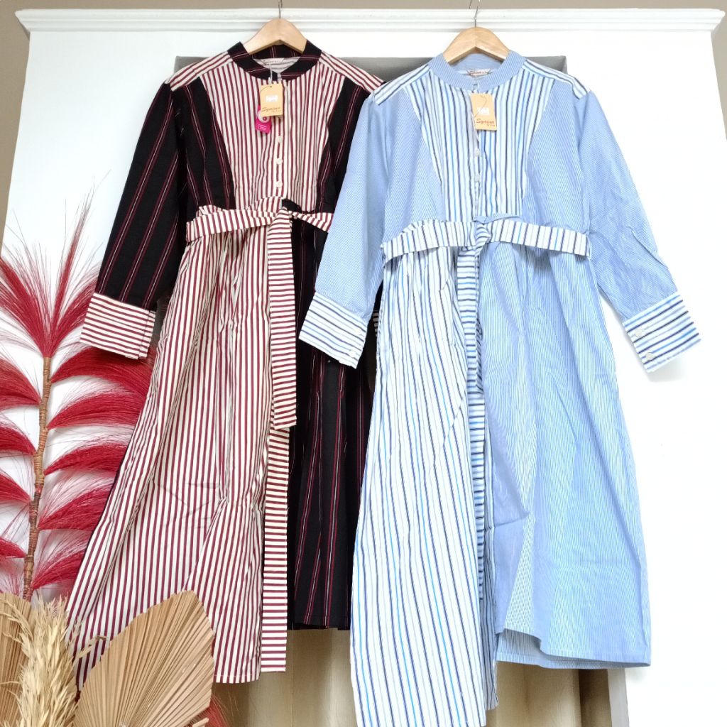 LONG TUNIK KATUN KOMBINASI SYAINA By SEMUT Kode P47.6005